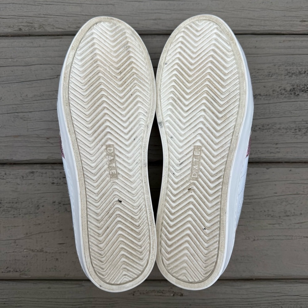 D.A.T.E. Hill Low sneakers in white calf leather shoes size 7 - Picture 16 of 16